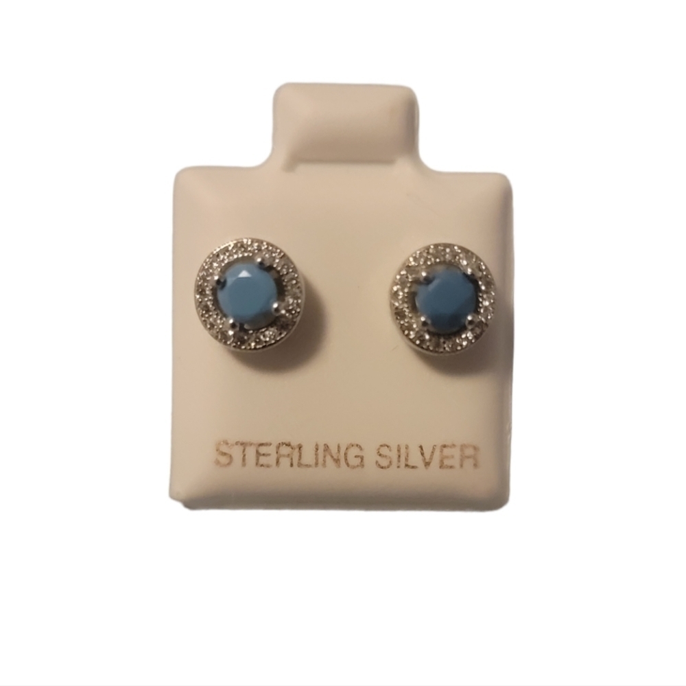 Sterling silver stud earrings